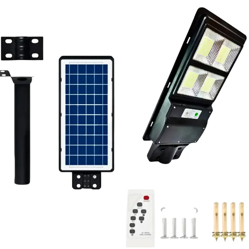 Foco Luz Led Solar Exterior Con Sensor De Movimiento 100W Fotocélula Control Remoto