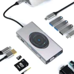 Hub 13 En 1 Usb C Cargador Inalámbrico Hdmi Ethernet Vga