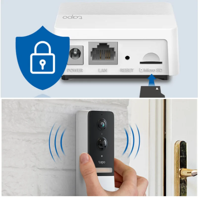 Timbre Inteligente con Video y Batría Tapo D230S1 + Hub TP-LINK (7)