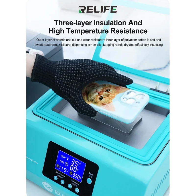 Guantes Relife Resistentes Alta Temperatura Para Reparación De Celulares