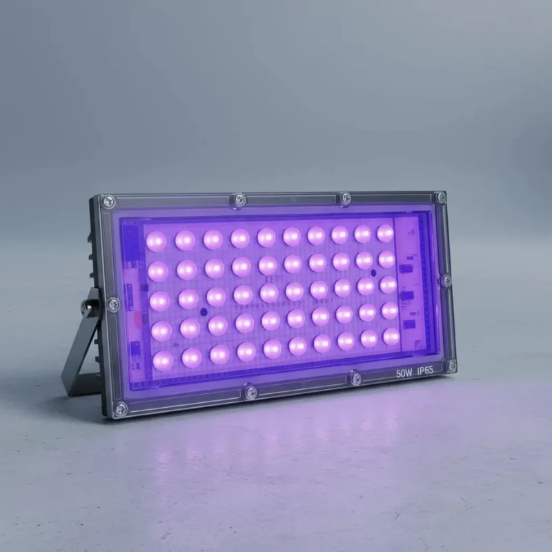 VAR1437 Foco Tacho Luz LED Negra Ultra Violeta 50w Plug a 220V (1)