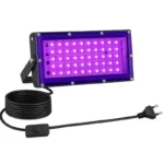 Foco Tacho Luz Led Negra Ultra Violeta 50w Plug A 220v