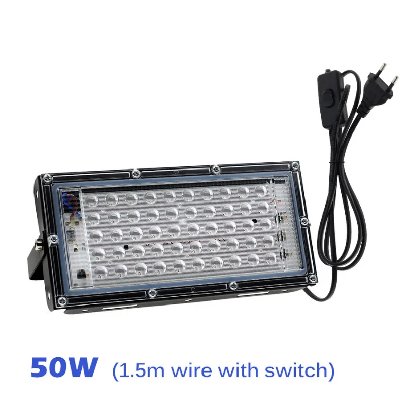 VAR1437 Foco Tacho Luz LED Negra Ultra Violeta 50w Plug a 220V (4)