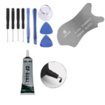 Kit Herramientas Reparación Celular Pegamento Negro 50ml