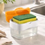Dispensador De Jabón 380ml + Colador escurridor De Silicona Adaptable
