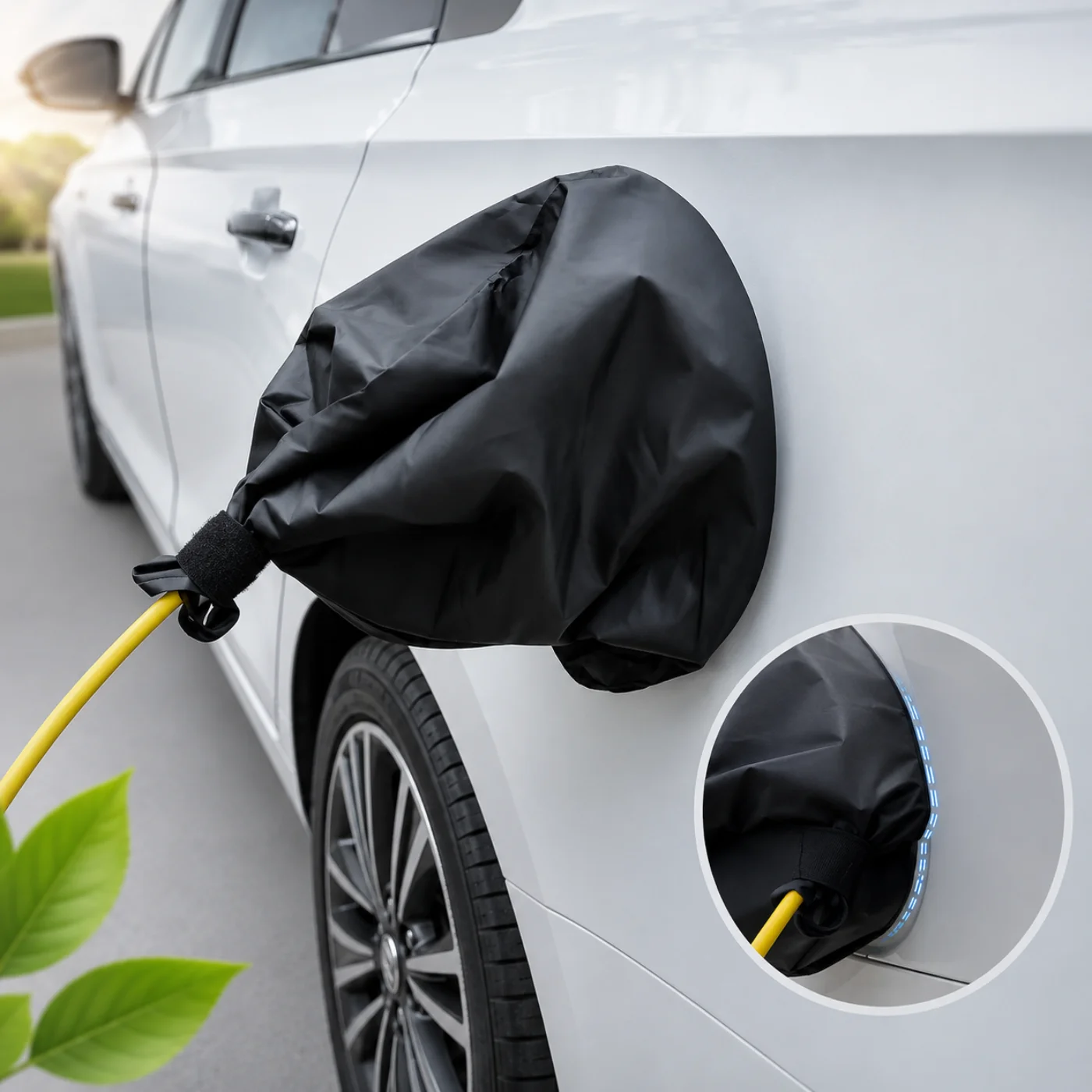 CUBRE PUERTO DE CARGA DE AUTO ELÉCTRICO