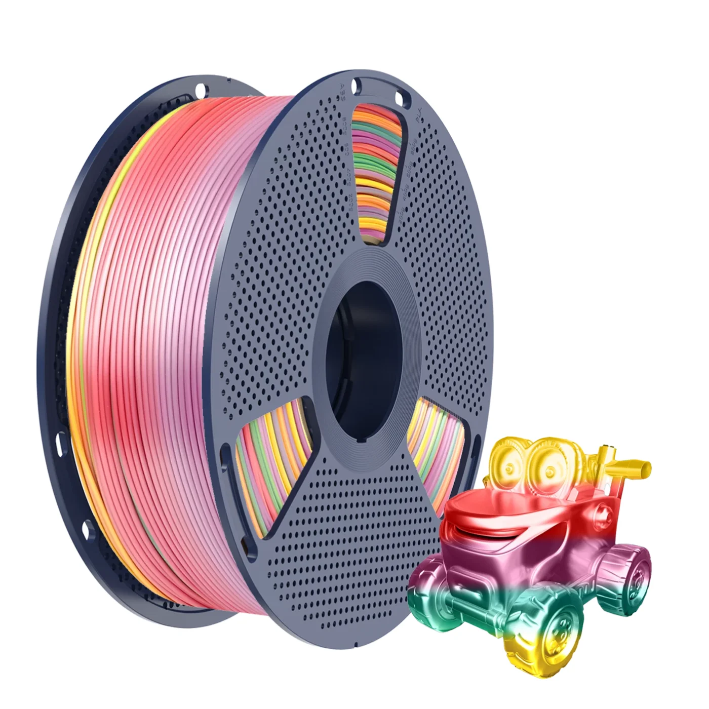 ARCOIRIS 01 Filamento Sunlu Pla+ SILK Rainbow (arcoíris)1kg (5)